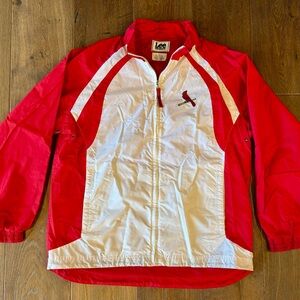 VINTAGE Lee Sport St. Louis Cardinals MLB Full Zip Windbreaker Jacket, Large